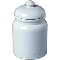 Ceramic canister style cookie jar with airtight ring. Available in... from...