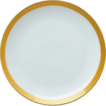 Plate with Elegant Fancy Gold Banding 8"