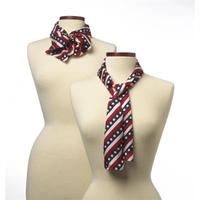 Stars and Stripes ladies silk scarf 8" x 45".... from ASI 98085 Wolfmark