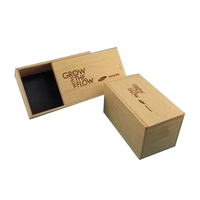 Wood Sliding Lid Box