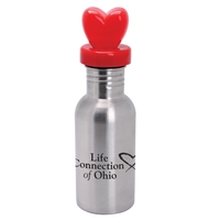 NicheBottle (TM) - Stainless steel bottle with heart lid, 17 oz.... from ASI...