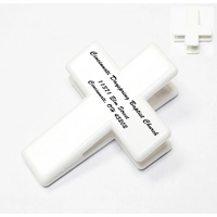 Cross shape magnetic memo clip holder