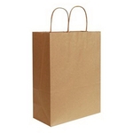 Natural Kraft Shopping Bag (10" x 5" x 13 1/2")