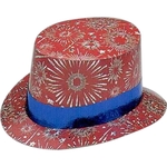 Fireworks Foil Top Hat