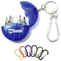 Mini 4-in-1 screwdriver tool set with keychain and carabiner... from ASI...