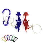 Cat shape bottle opener key chain