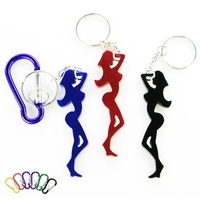 Fine figure of a woman shape bottle opener with key chain... from ASI 74585...