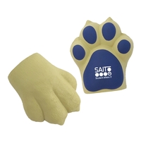 Paw-shaped polyurethane stress reliever that measures 1 5/8" x 2 3/4"... from...