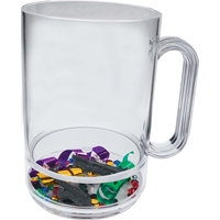 Mardi Gras - 16 oz compartment mug, Festive theme.... from ASI 61952 Howw Mfg...