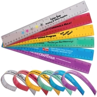 Customizable 12" flexible ruler, available in large array of colors... from...