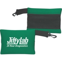 SMALL MESH TRAVEL BAG WITH CLIP