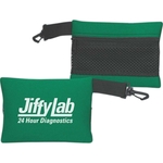 SMALL MESH TRAVEL BAG WITH CLIP