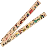 Color-Me - 12" - Wooden coloring ruler with inch scale.... from ASI 43668 ZZ...