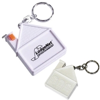 House Shaped Tape Measure Keychain