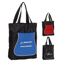 Tote bag made with 120g non-woven mixed with 600D poly w/TPE... from ASI...