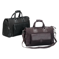 Duffel bag made of cotton twill and heavy duty leatherette.... from ASI 57702...