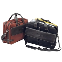 Computer brief made of Napa leather and fine-weave nylon.... from ASI 57702...