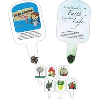 Sprout Tyme - Garden art compostable seed stake.... from ASI 35500 American...