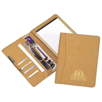 Simulated leather with suede-like hand pad holder with two-tone finish.......