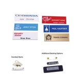 1" x 3" Laser engraved name badge