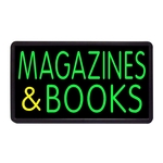 Magazines and Books 13" x 24" Simulated Neon Sign
