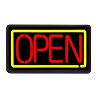 13" x 24" Simulated Neon Sign - Open/Closed/Hours