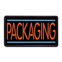 13" x 24" packaging simulated neon sign.... from ASI 30442 Above & Beyond...