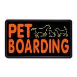 13" x 24" Simulated Neon Sign - Animals
