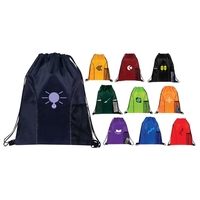 210 Denier Dual Pocket Drawstring Backpack.... from ASI 40544 Binaco / Binaline