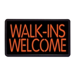 Walk-Ins Welcome 13" x 24" Simulated Neon Sign