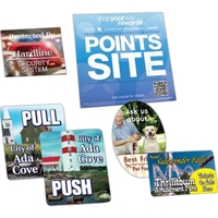 Stable, clear 15 mil velvet-textured, mar-resistant plastic nameplate custom...