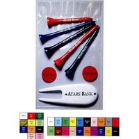 Value Poly Bag Pack w/ Four 2 3/4" Tees, One 2... from ASI 63500 Jomar...