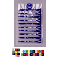 Value Poly Bag Pack with Ten 2-3/4" Tees & One Marker