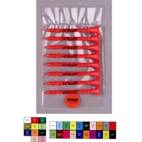 Golf tee poly bag combination pack - eight 2 3/4" golf... from ASI 63500...