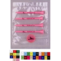 Value Poly Bag Pack w/ Four 3 1/4" Tees & 1 Marker