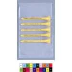 Pro Elite Poly Bag Pack w/ 5 Tiger Golf Tees (2 3/4")