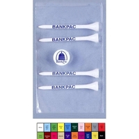 Pro Elite Poly Bag Pack w/ 4 Tiger Golf Tees & 1 Ball Marker