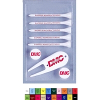 Pro Elite Poly Bag Pack w/ Golf Tees, Markers & Divot Fixer