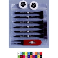 Golf tee combo pack - six 3 1/4" golf tees, 2... from ASI 63500 Jomar...