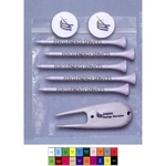 Pro Elite Poly Bag Pack with 5 Tees, 2 Markers, & Divot Tool