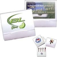 Pro Elite Gold Standard Golf Tee Packet- 4 Tees & 1 Marker
