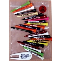 Golf Combo Pack in Resealable Bag w/ Twenty-Five 3 1/4" Tees,... from ASI...