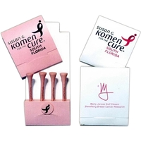 Golf Tee Matchbook Packets