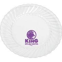 Elegant clear plastic plate. BPA free.... from ASI 88200 TK Sorg's - A Div of...