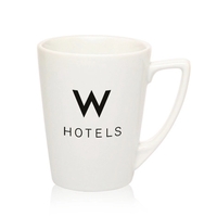 White 10 oz. latte vitrified porcelain mug.... from ASI 39552 BEL Promo