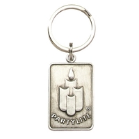 Economical cast zinc alloy key tag with split ring, comes in... from ASI...