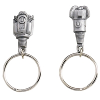 Fully custom design cast drill bit key tag in antique pewter... from ASI...