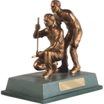 Antique Gold/ Silver Large Golf Partners Award