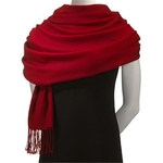 Pashmina - Red Pashmina Scarf