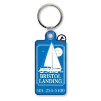 KeyTag - Large Rectangle - Round Corners & Tab - Spot Color